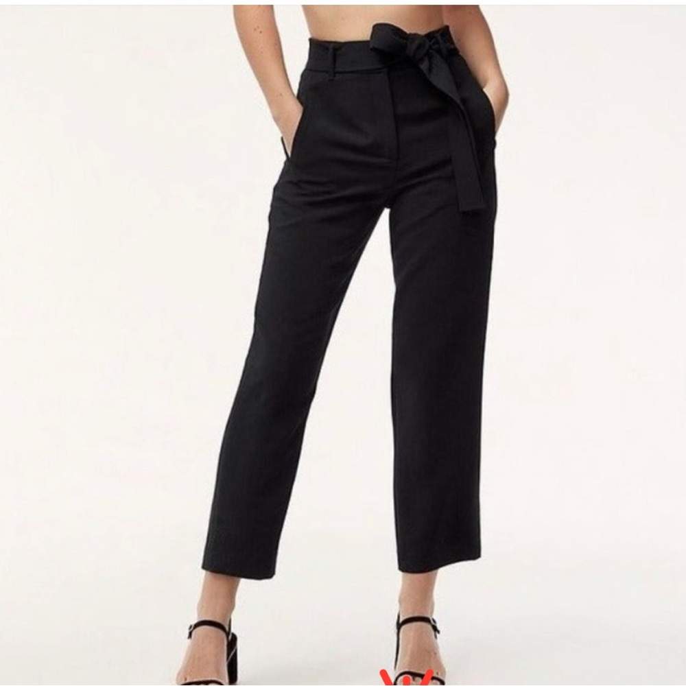 Aritzia Wilfred Jallade high-waisted tie front pants